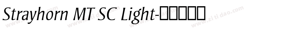 Strayhorn MT SC Light字体转换